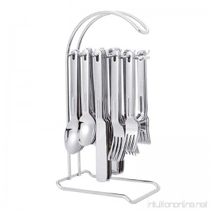 Flatware Set of 20 with 12 hanging Stand - B0001OISBI